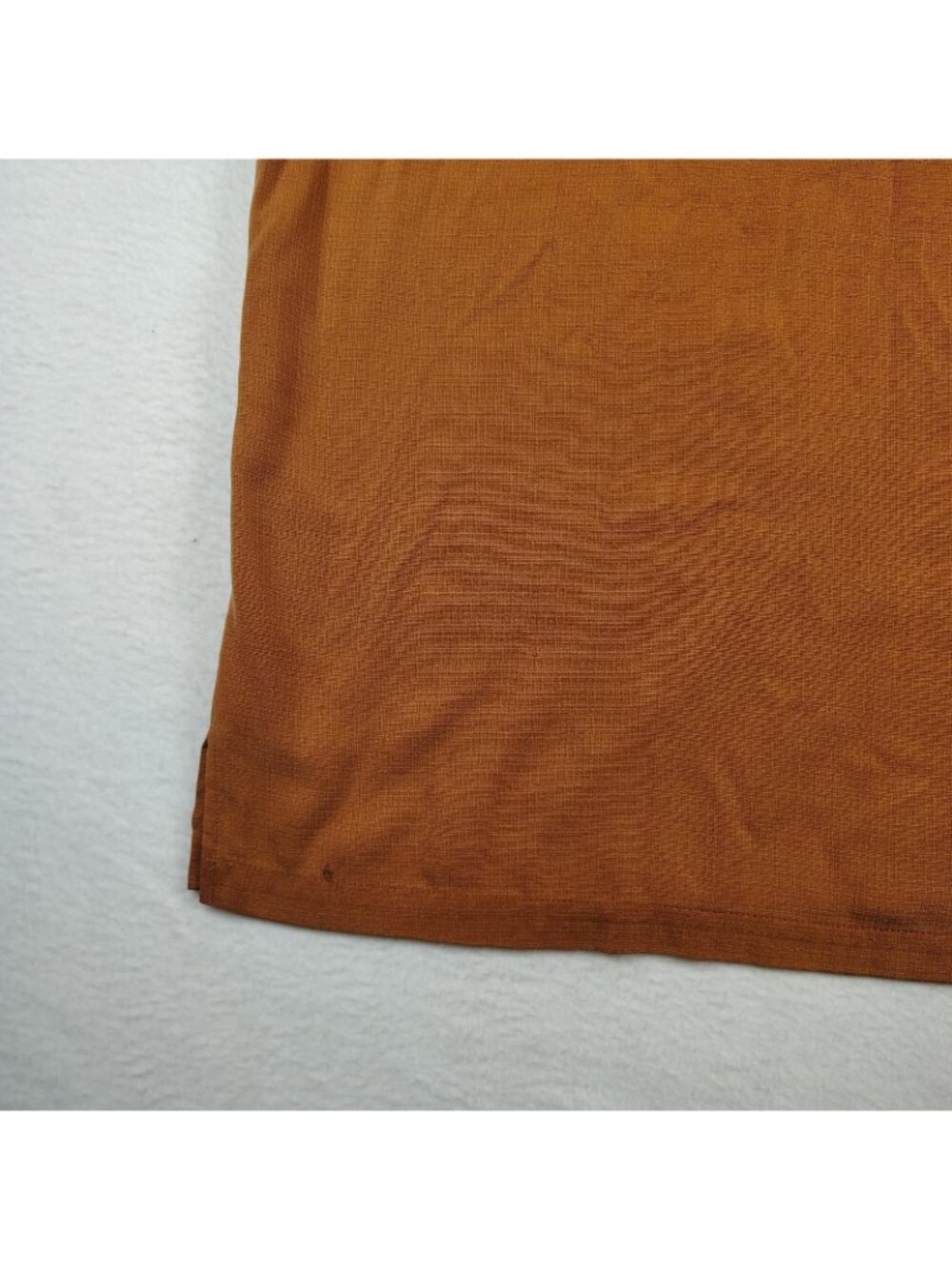 Tommy Bahama Silk Embroidered Shirt Mens Large Burnt Orange - Picture 7 of 10